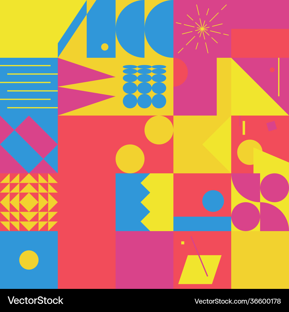 Deconstructed abstract pattern design Vector Image