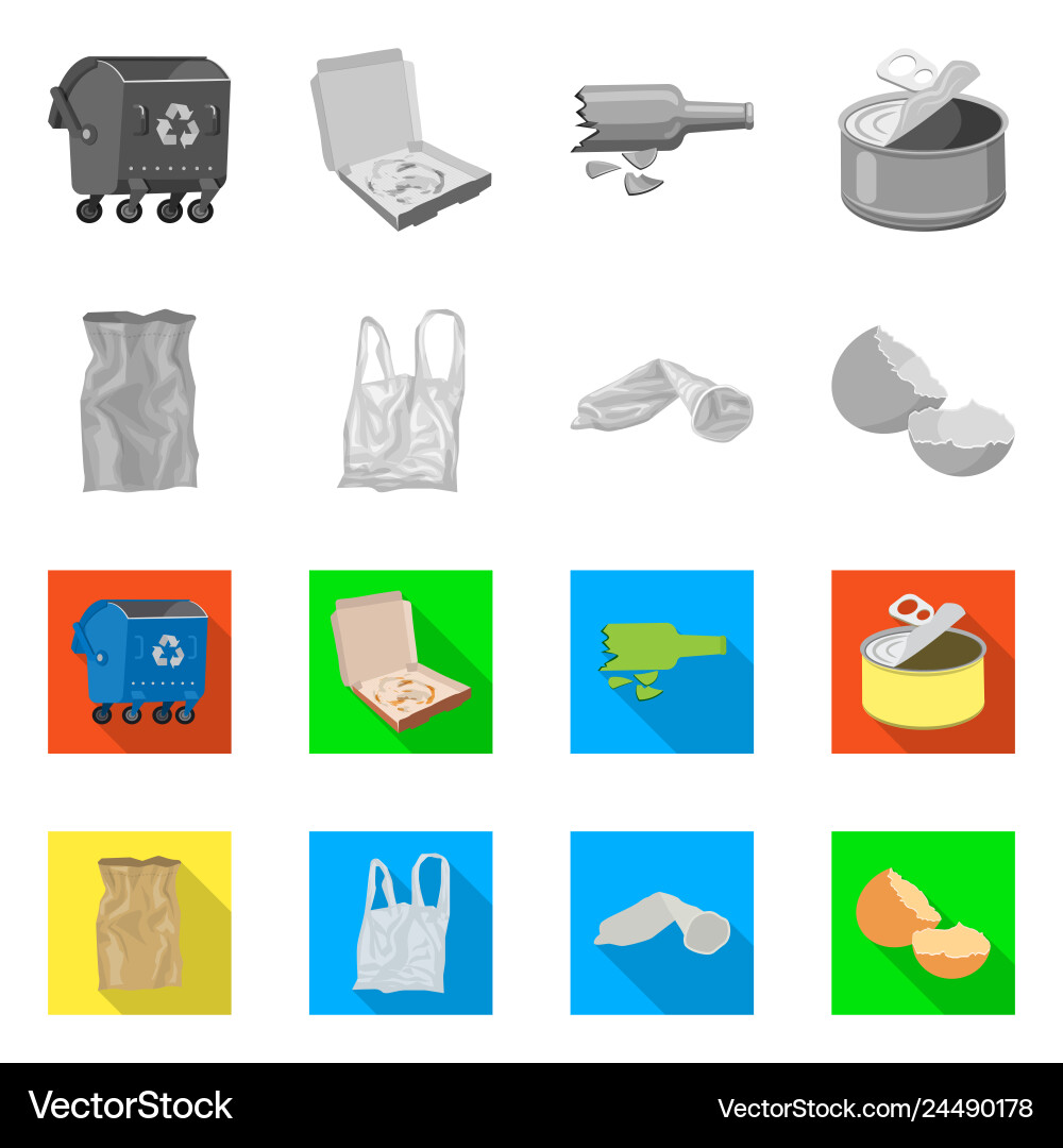 Dump and Sort Icon Collection vector image