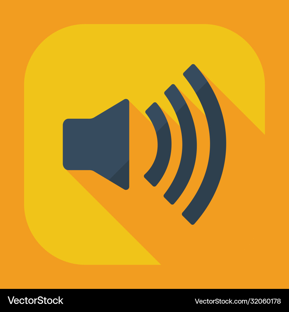 Flat modern design with shadow icon player vector image