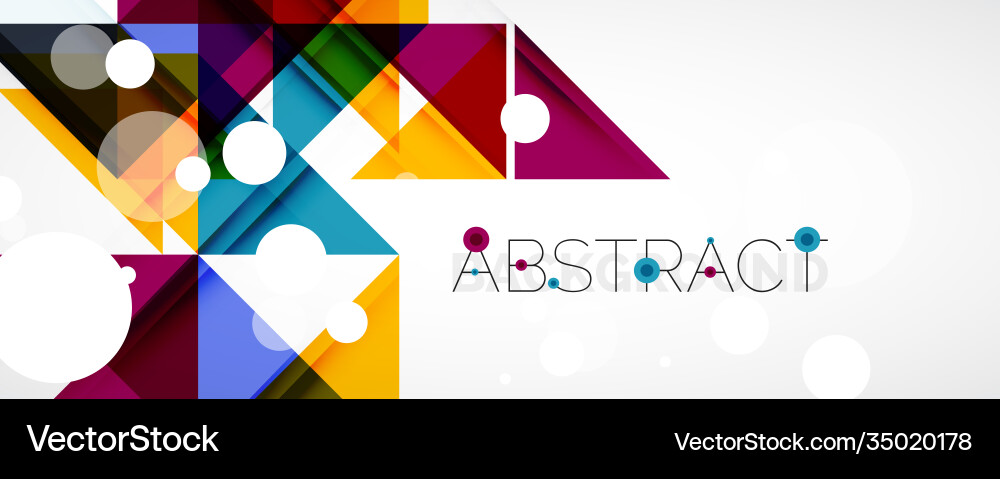 Geometric abstract background techno color Geometric abstract background techno color vector image