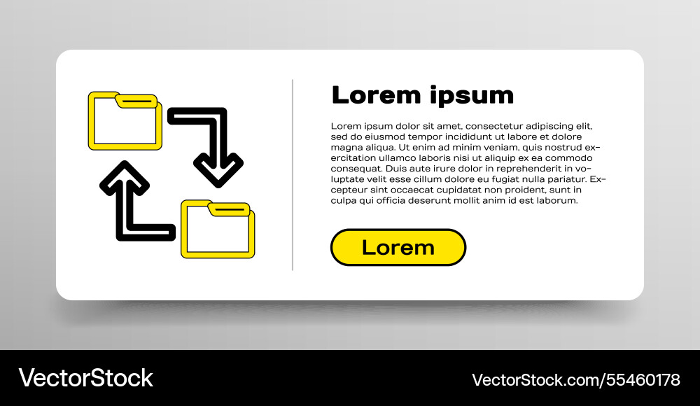 Line cloud storage text document folder icon Line cloud storage text document folder icon Vector Image