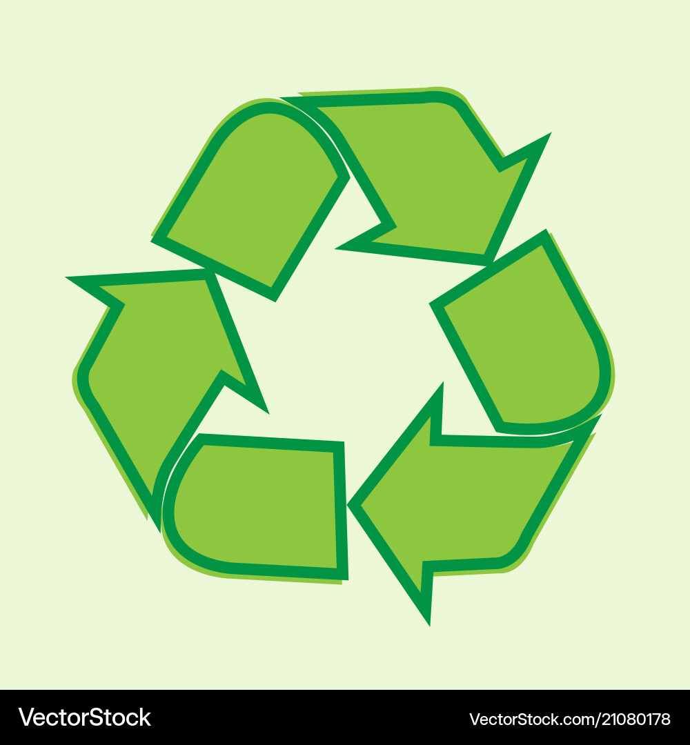 Reuse reduce recycle design vector image