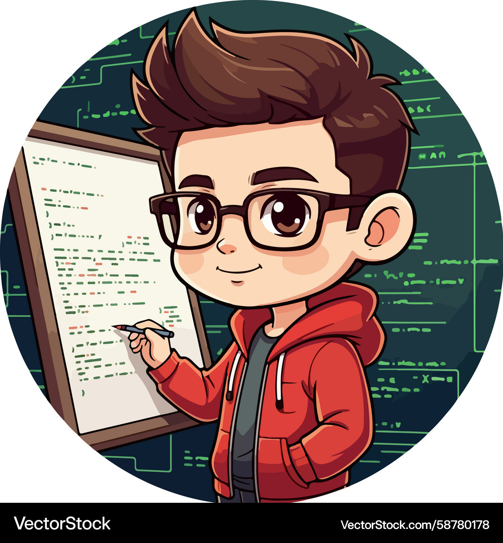 Software Developer Technology Vector Image