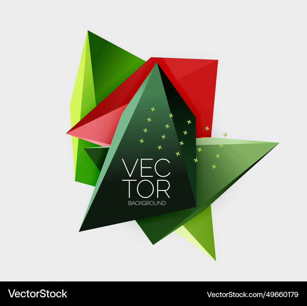 3d triangles geometric abstract background 3d triangles geometric abstract background vector image