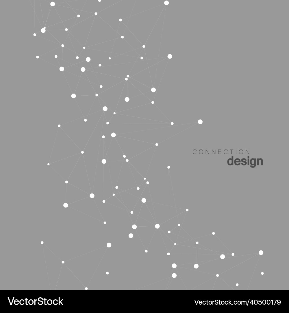 Abstract connect polygonal network background Abstract connect polygonal network background vector image