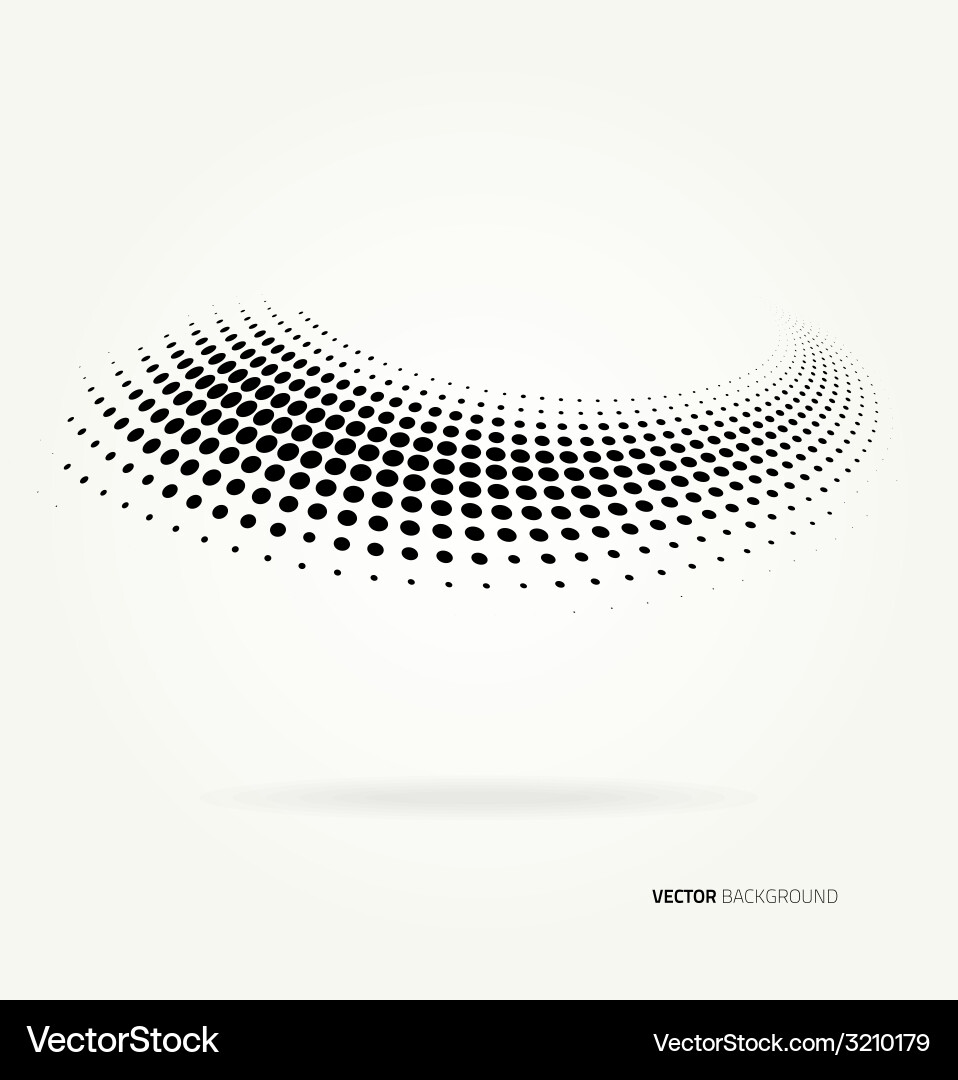 Abstract Halftone Dots Background vector image