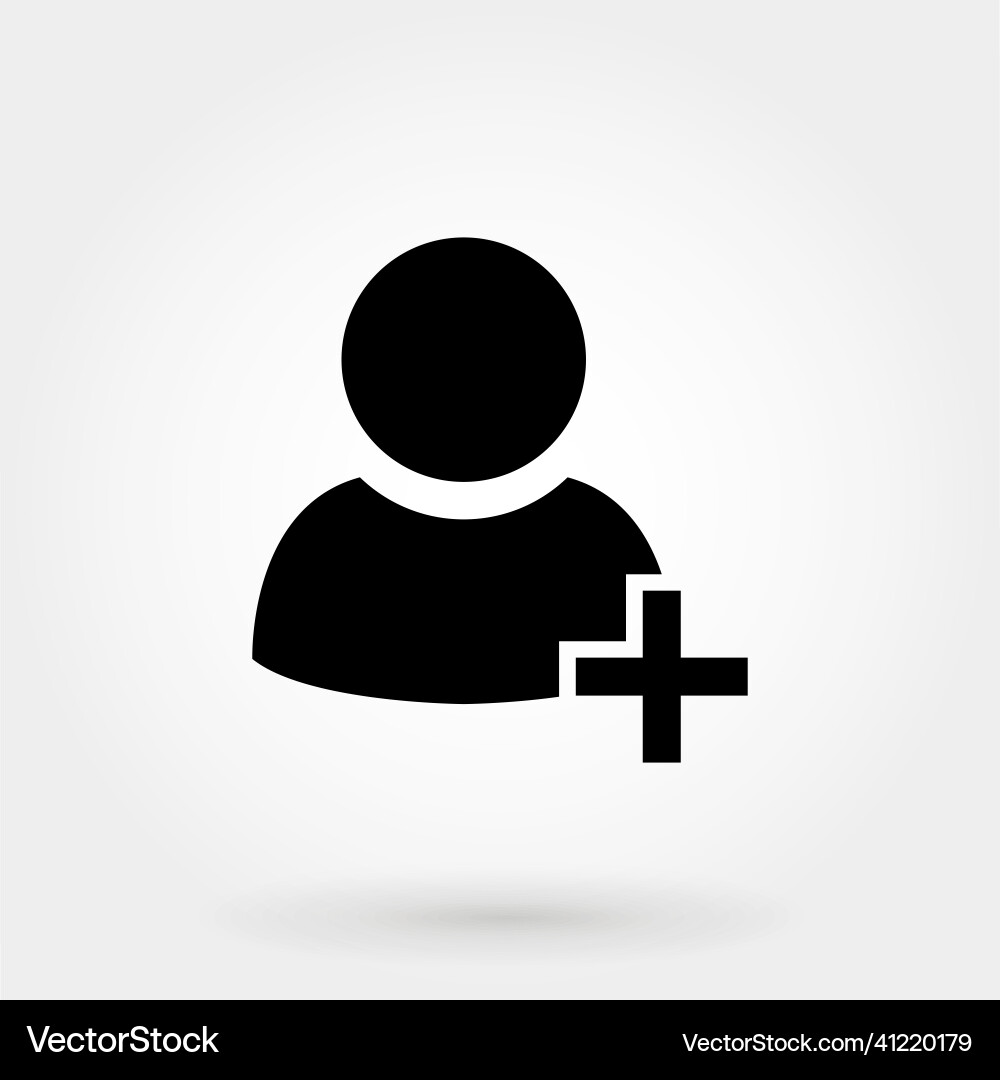 Add user icon Add user icon vector image