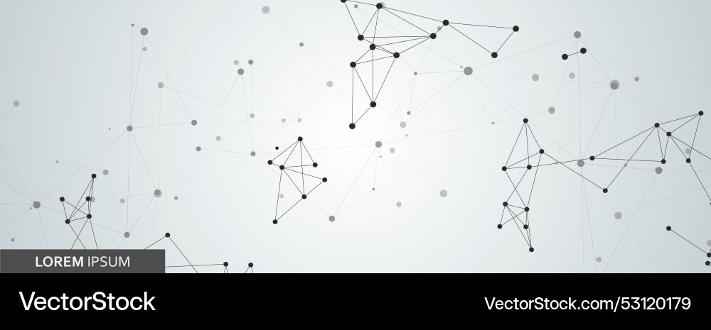 Banner design connecting dots and lines Banner design connecting dots and lines vector image