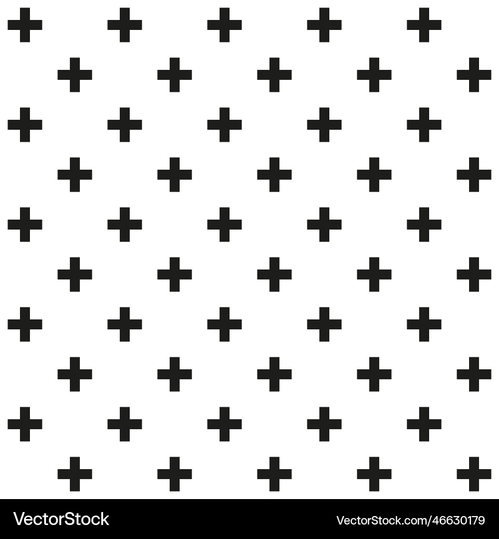 Crosses pattern in abstract style seamless vector image