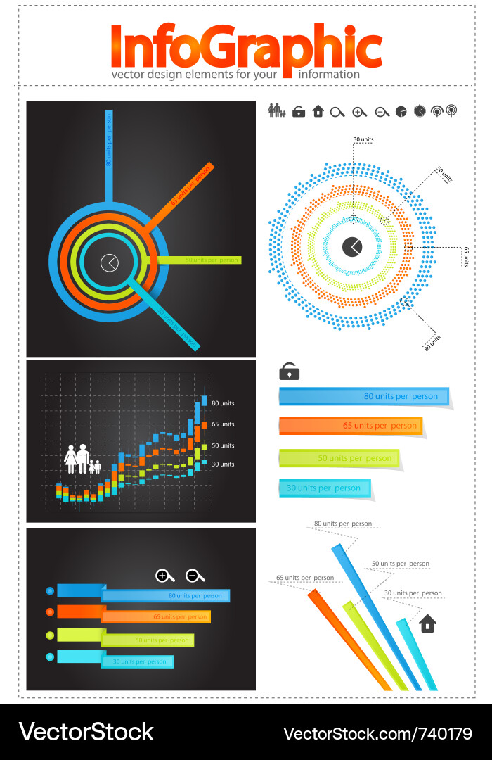 Data Visualization Elements vector image