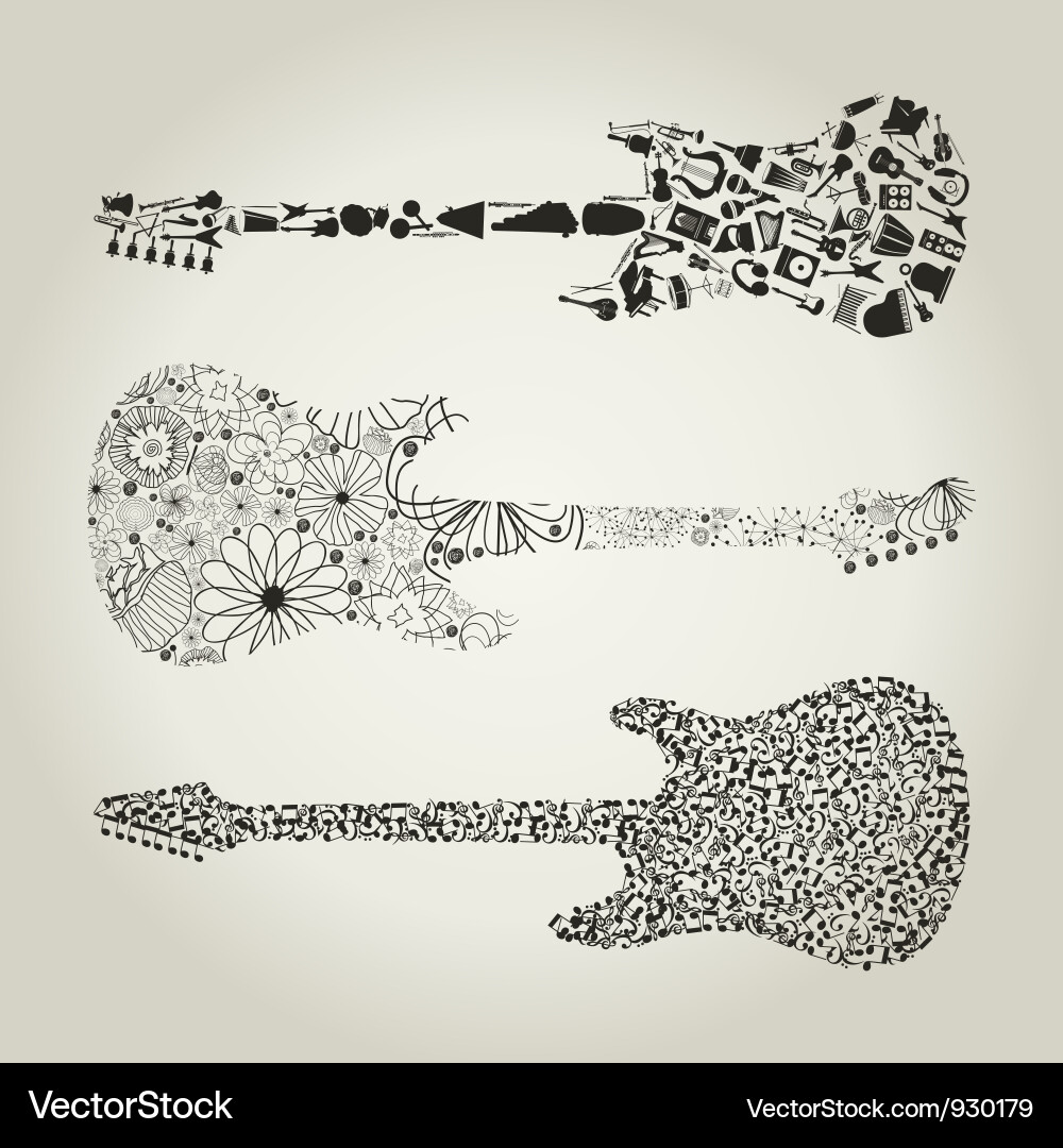 Guitar8 Vector Image