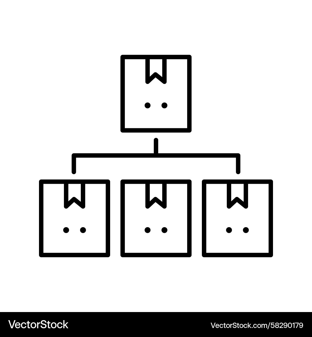Logistic Delivery Hierarchy Vector Image