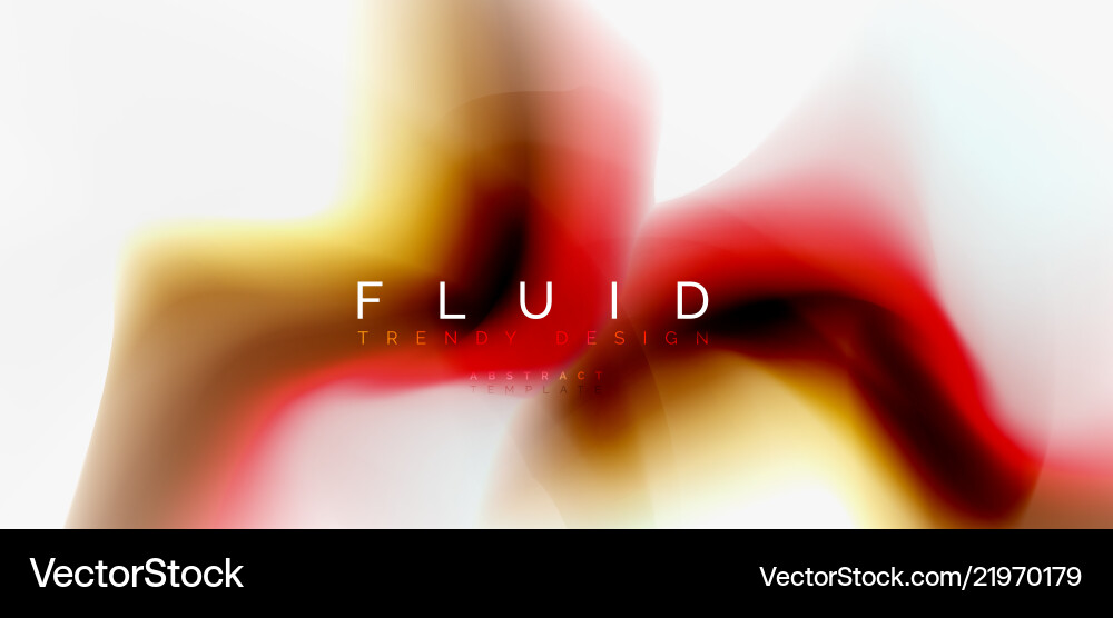 Mixing liquid color flow abstract background Vector Image