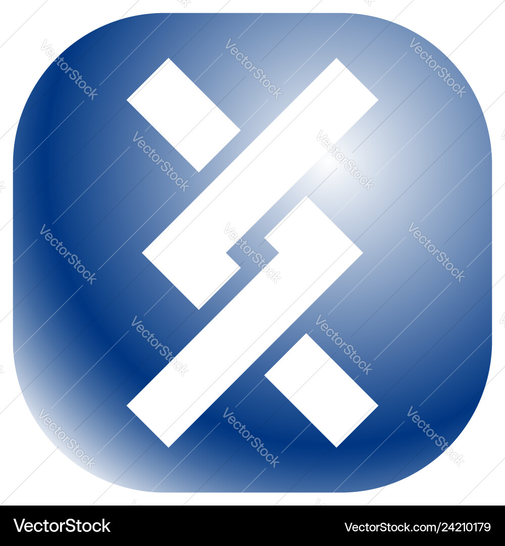 Overlapping intersecting knotted lines icon Overlapping intersecting knotted lines icon vector image