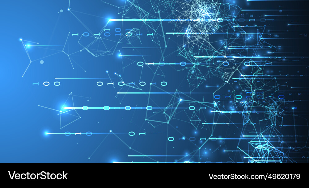 Technology background big data concept binary Technology background big data concept binary Vector Image