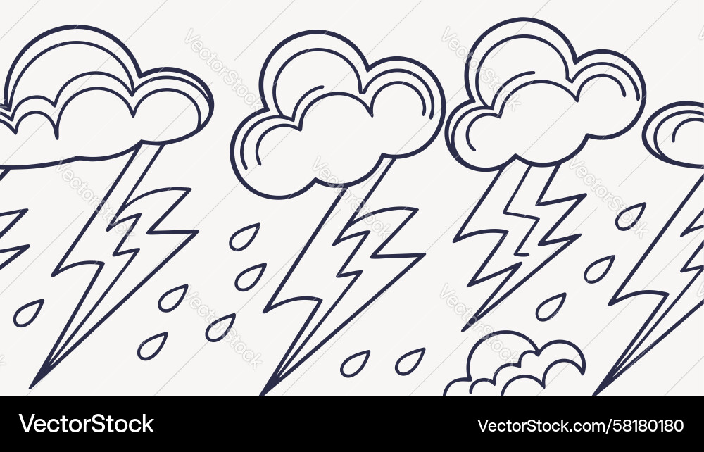 Cloud Lightning Pattern Vector Image