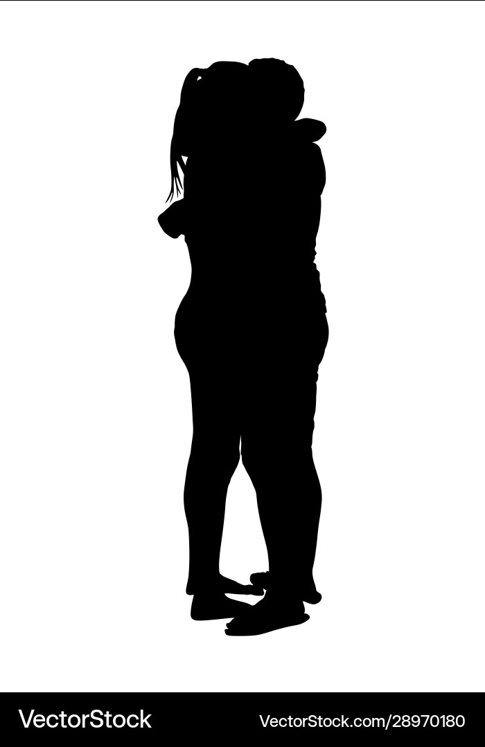 Junge und Mädchen in Liebe umarmen Silhouette zusammen Junge und Mädchen in Liebe umarmen Silhouette zusammen vektorbild