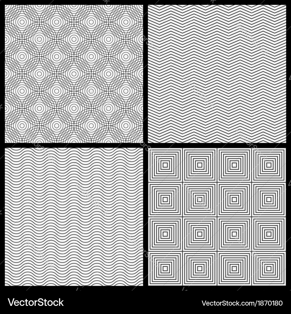 Minimalist Geometric Patterns Vector Image