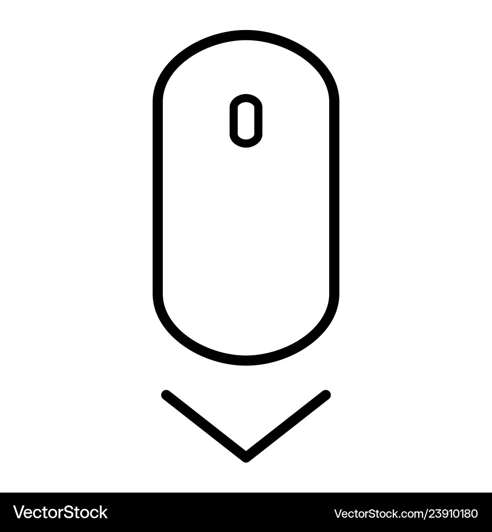 Scrolling mouse for web design logo Scrolling mouse for web design logo vector image