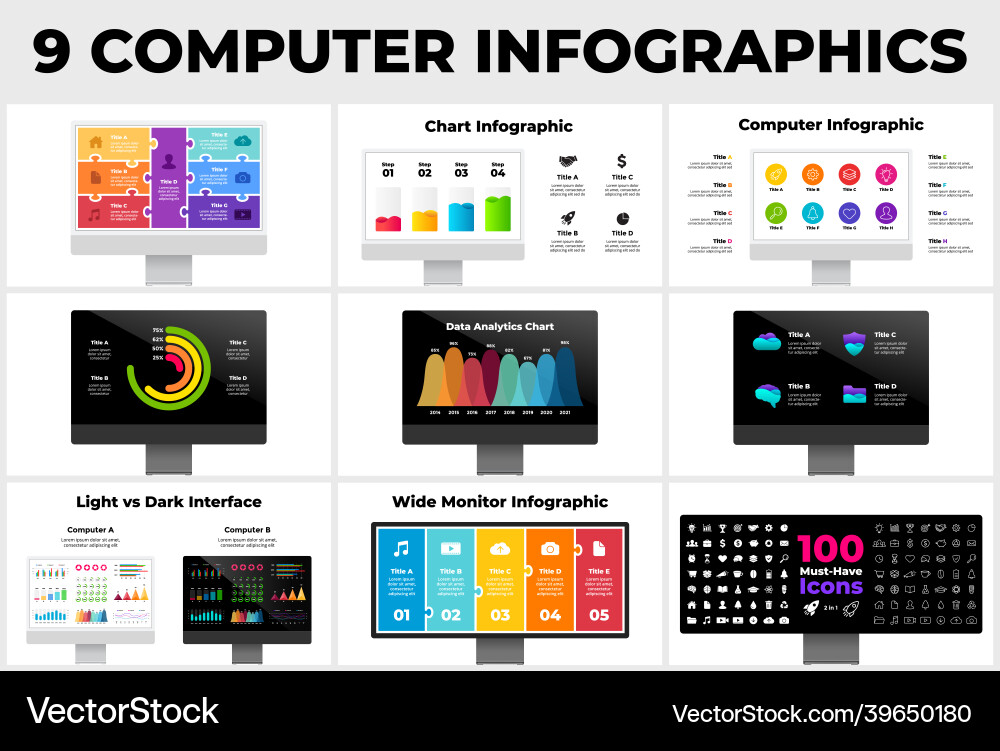 Show your interface with 20 electronic device Show your interface with 20 electronic device vector image