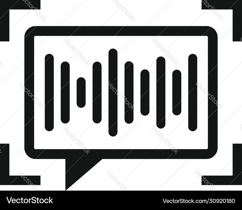 Voice chat authentication icon simple style Voice chat authentication icon simple style Vector Image