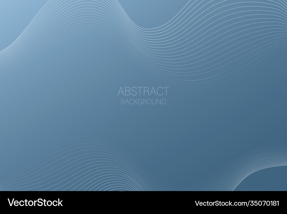 Abstract background lines creating waves blue Vector Image