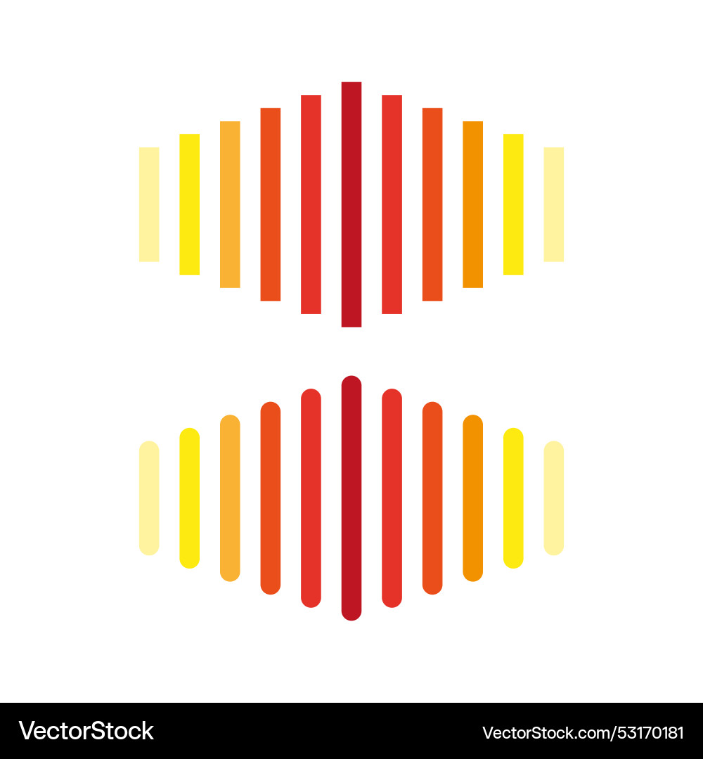 Abstract gradient bars colorful design modern Vector Image