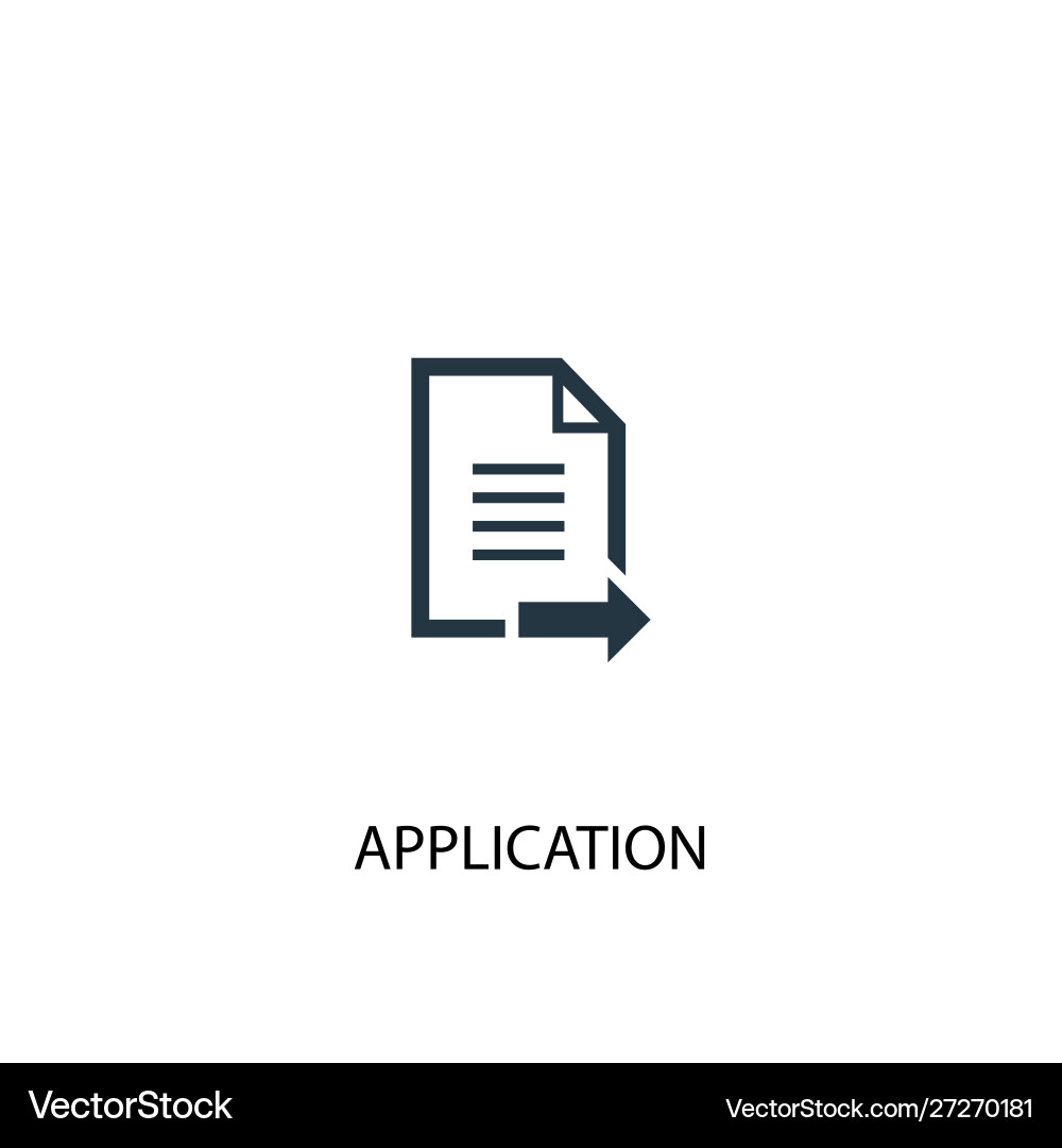 Application icon simple element vector image