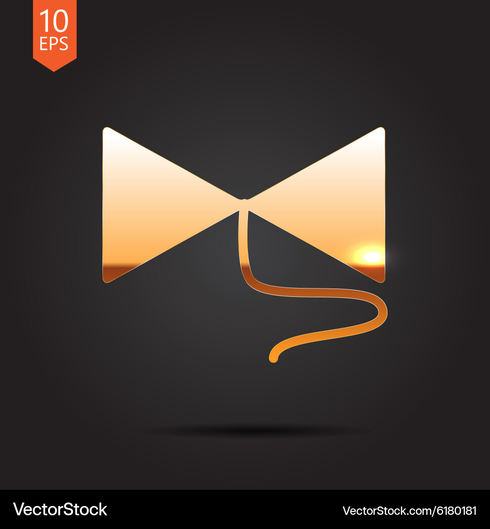 Bow on string Vector Image