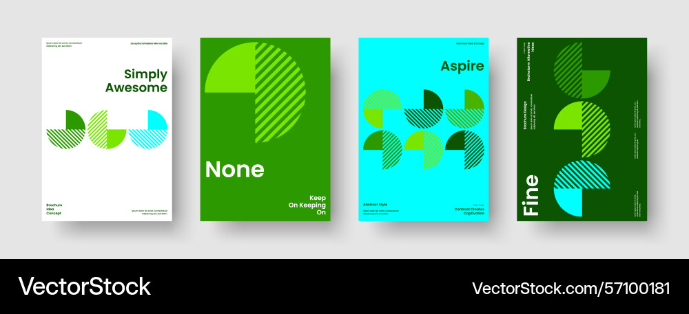 Geometric background template abstract report Vector Image