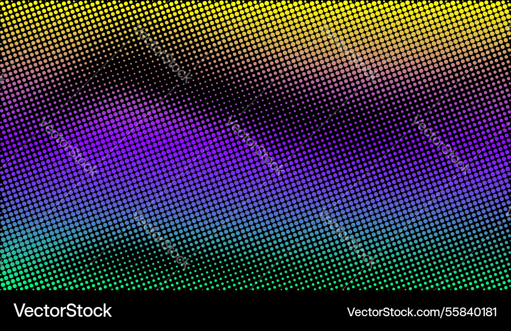 Halftone pattern with a vibrant gradient vector image