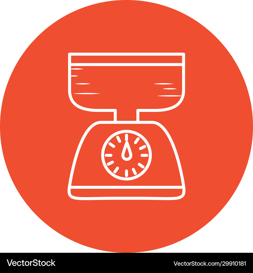 Isolated scale block style icon design vector image