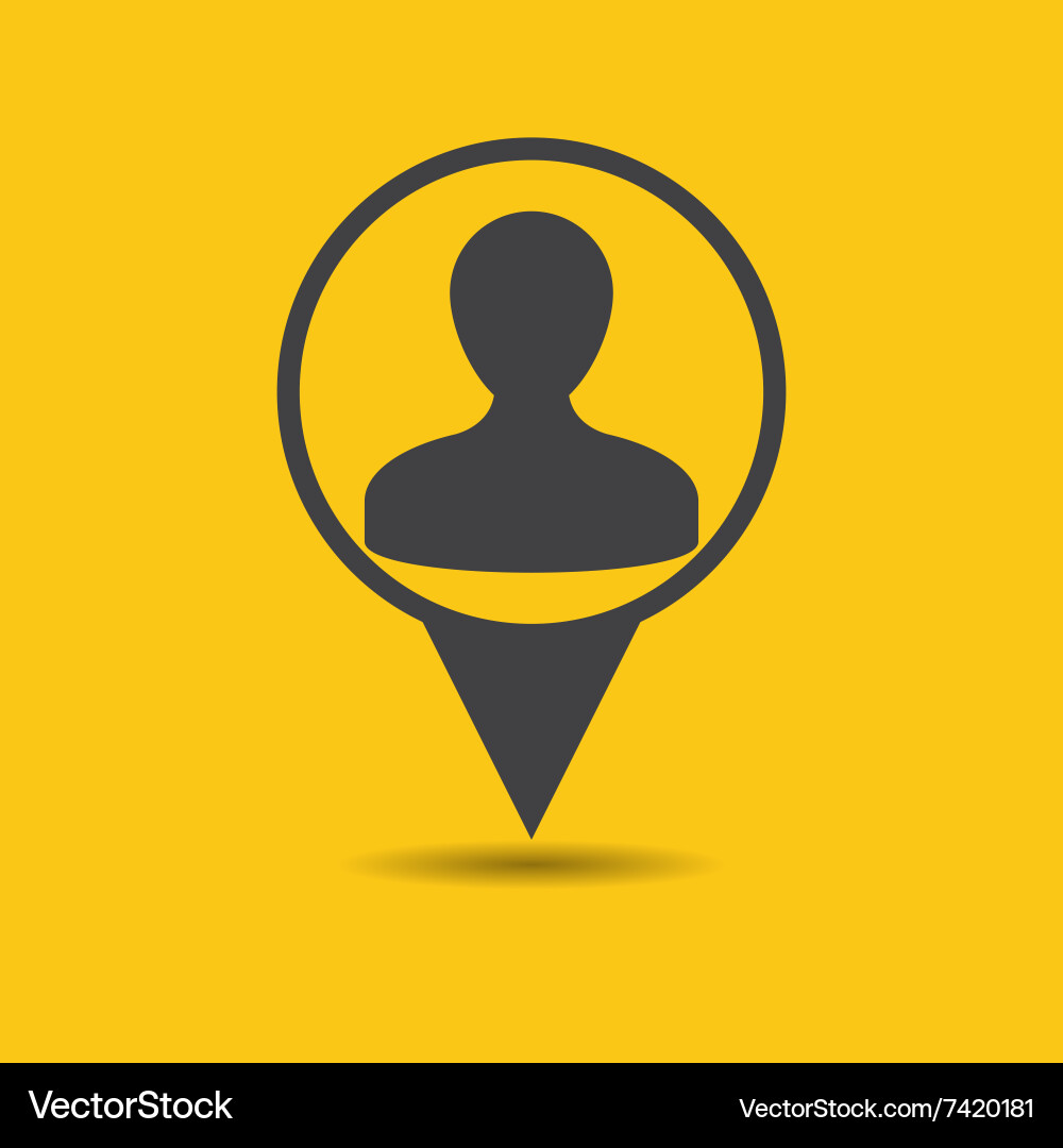 Men pointer icon vector image
