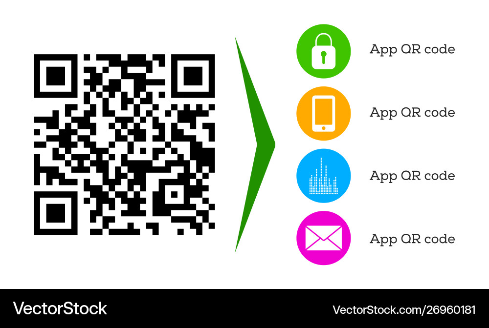Modern qr code for mobile app downloading Modern qr code for mobile app downloading vector image