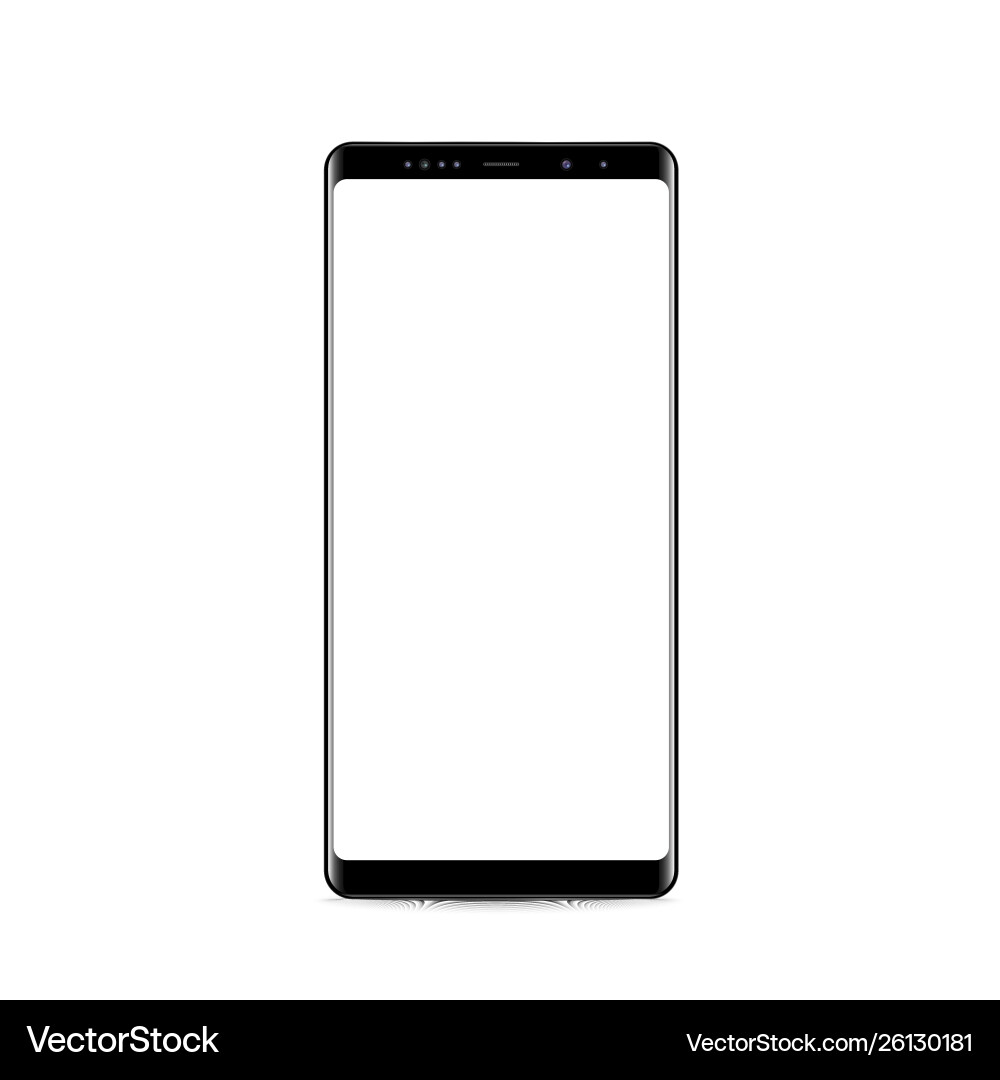 New version black slim smartphone similar New version black slim smartphone similar vector image