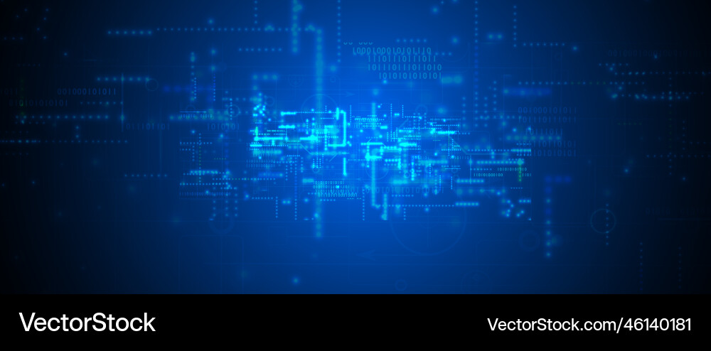 Quantum processing deep learning artificial Quantum processing deep learning artificial vector image