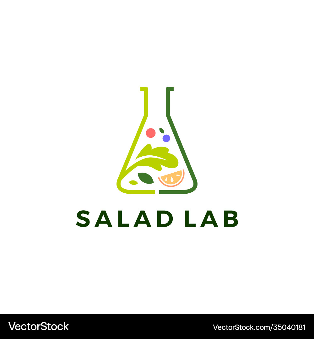 Salad Lab Logo Icon - Fresh & Vibrant Vector Image