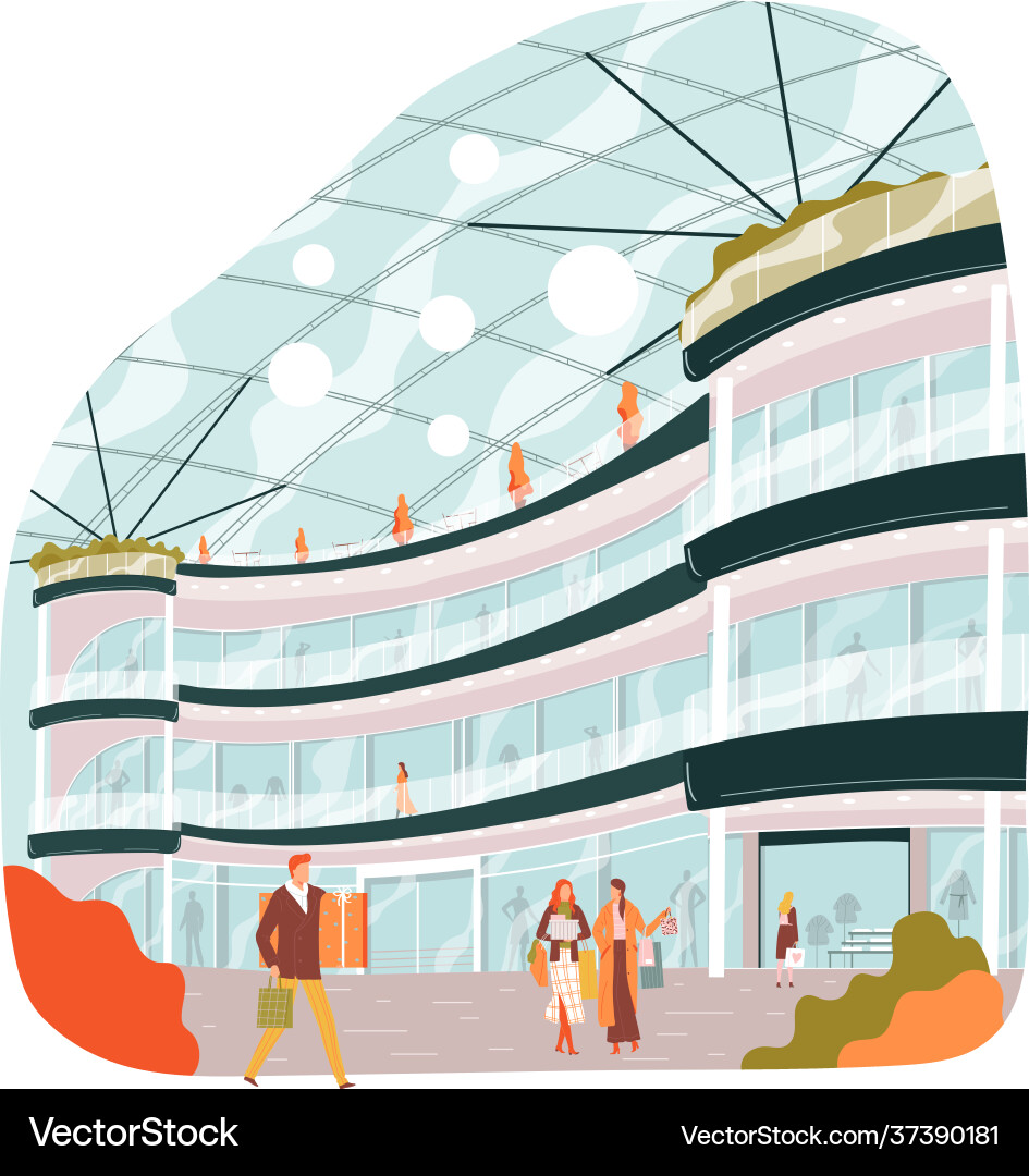 Shop shopping center retail sale modern Shop shopping center retail sale modern vector image