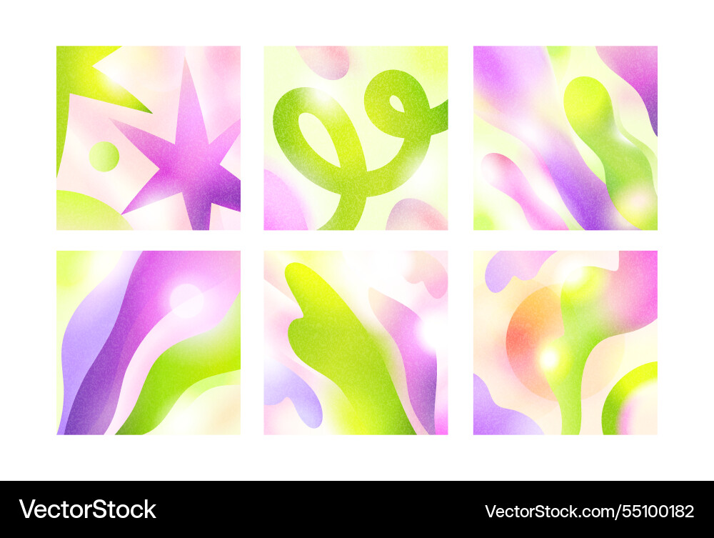 Abstract gradient mesh backgrounds with flowing vector image