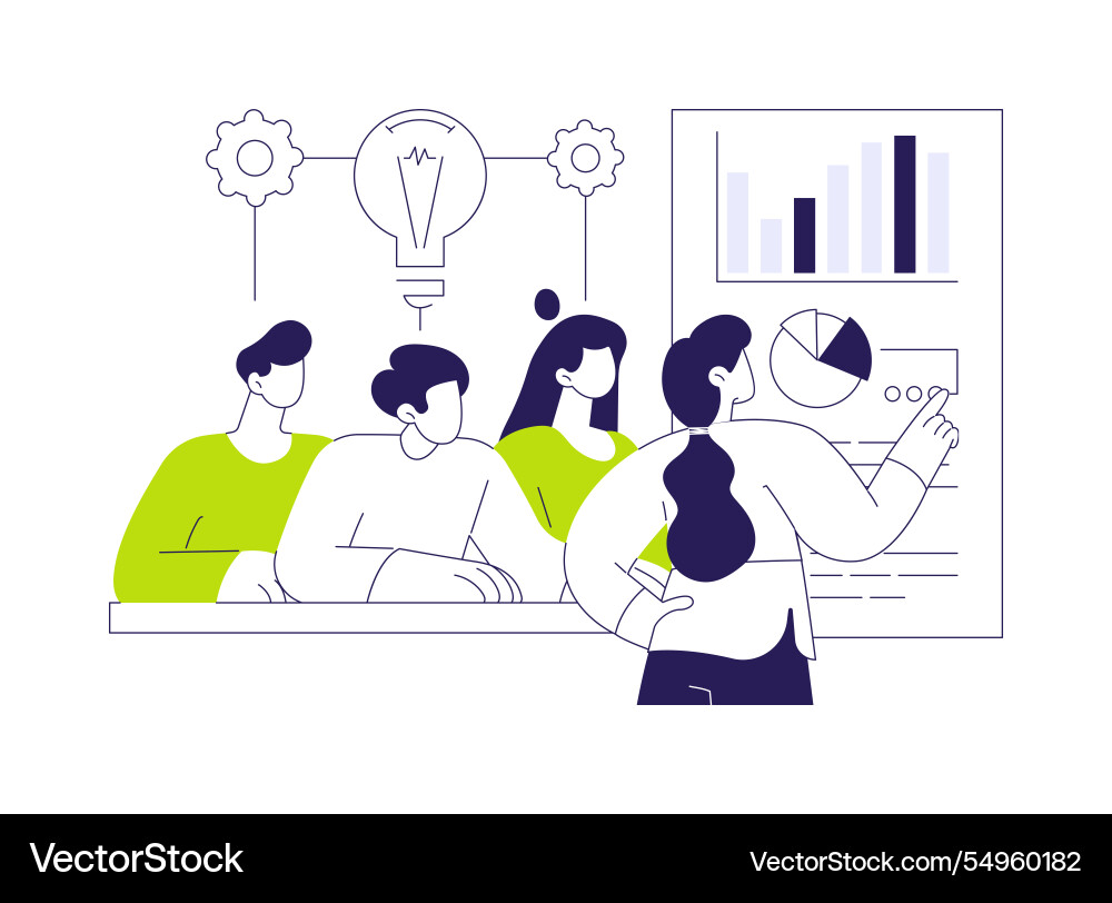 Brainstorming neue Produktidee abstraktes Konzept Brainstorming neue Produktidee abstraktes Konzept vektorbild