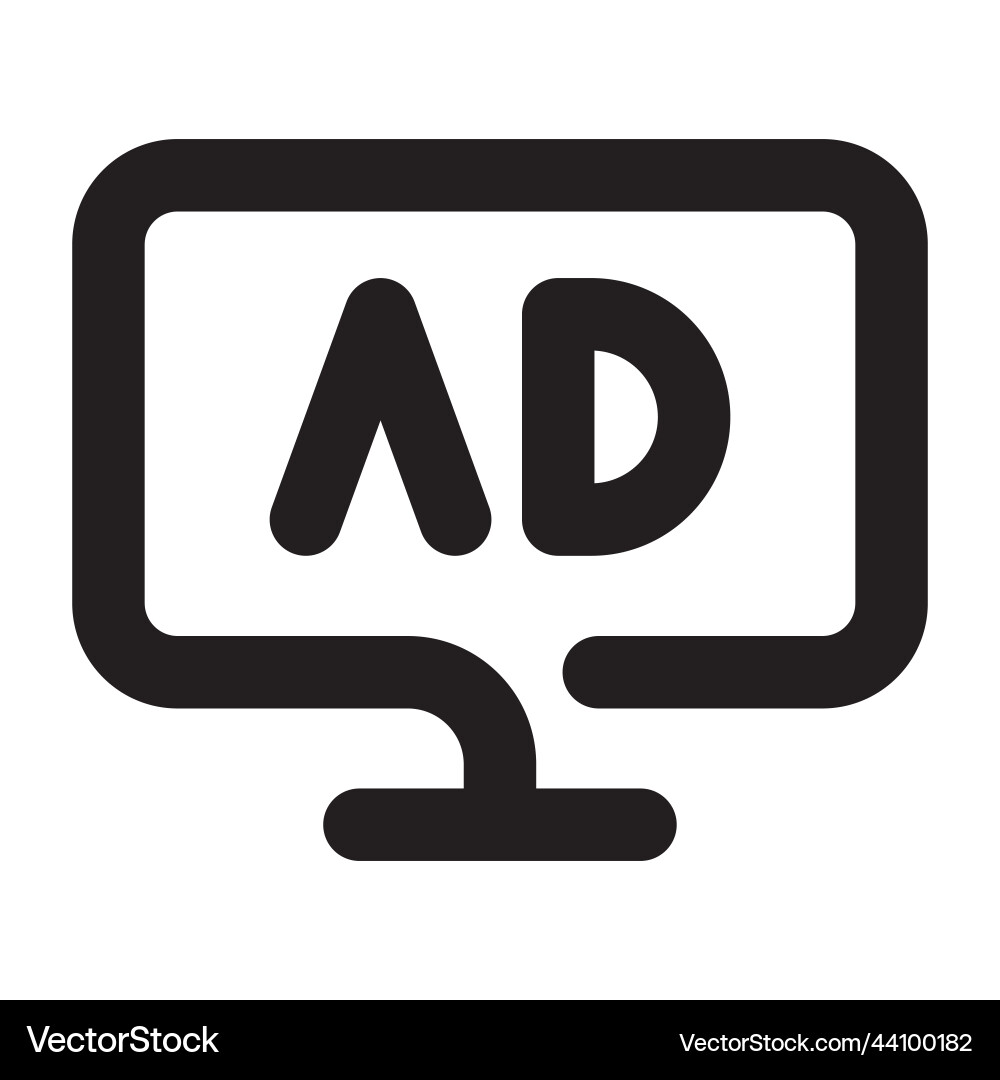 Browser ad block icon blocker or advertising Browser ad block icon blocker or advertising vector image