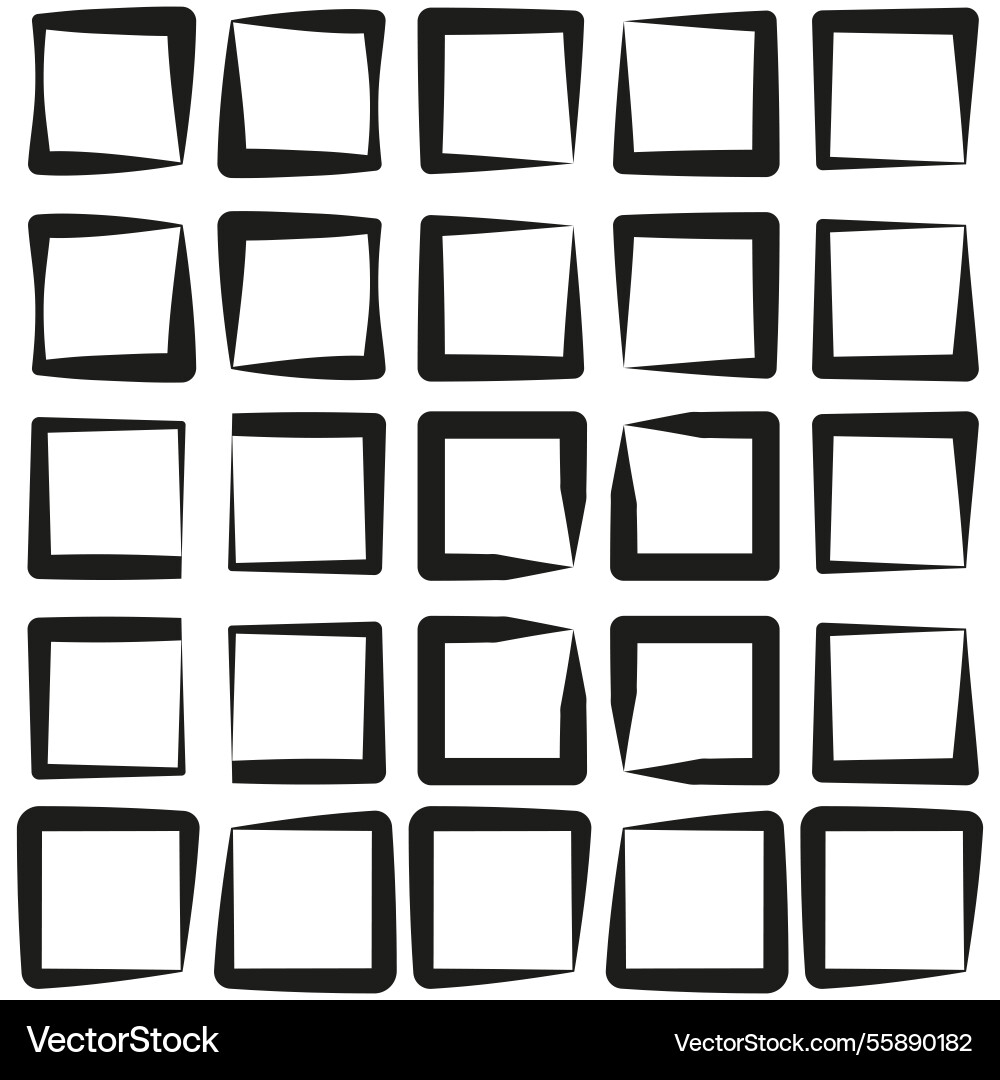 Distorted square grid geometric abstract pattern Distorted square grid geometric abstract pattern Vector Image