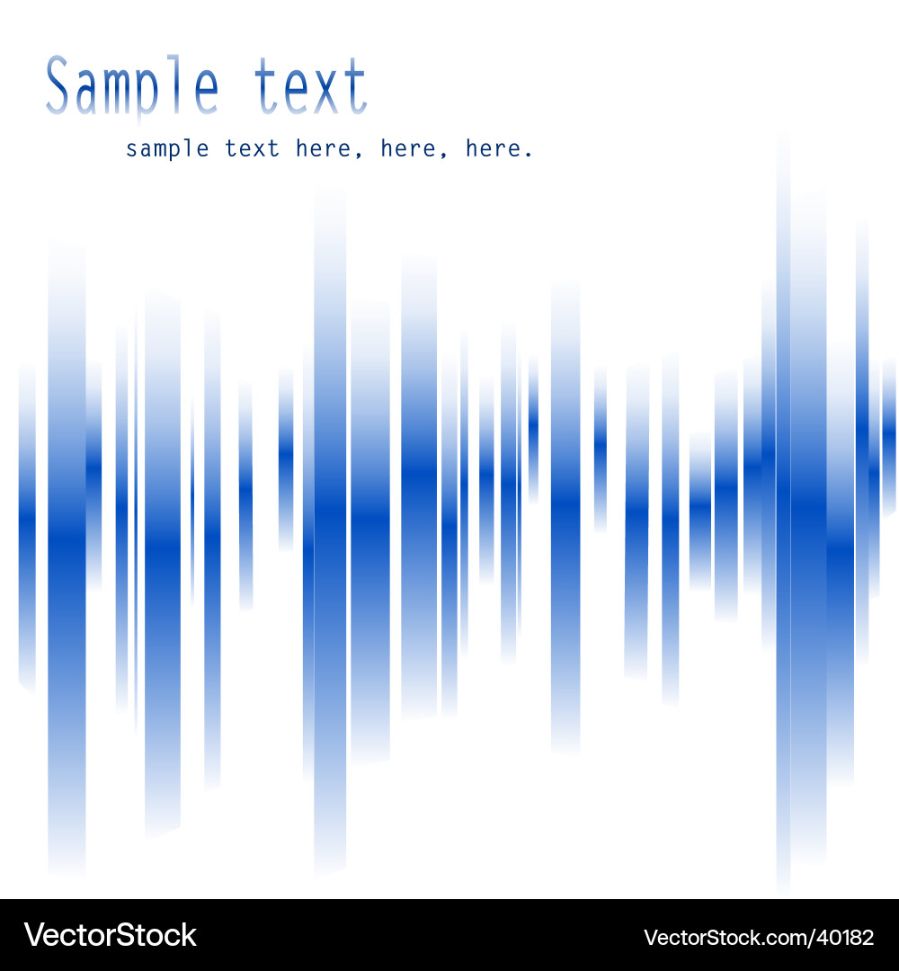 Dynamic Blue Line Spectrum Vector Image