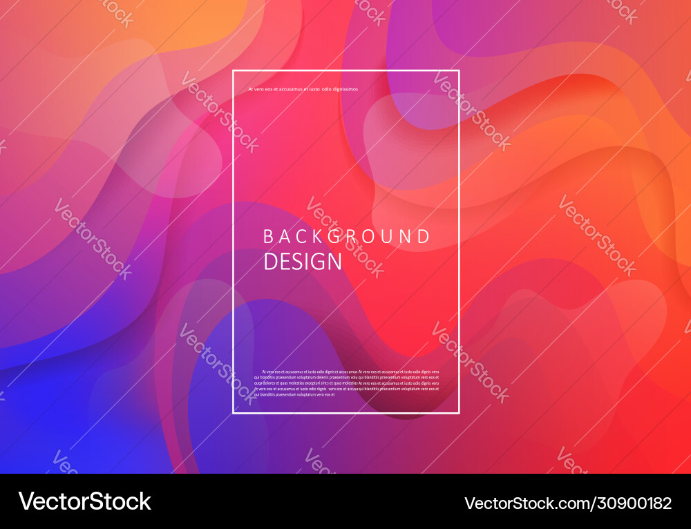 Fluid gradient background Fluid gradient background vector image