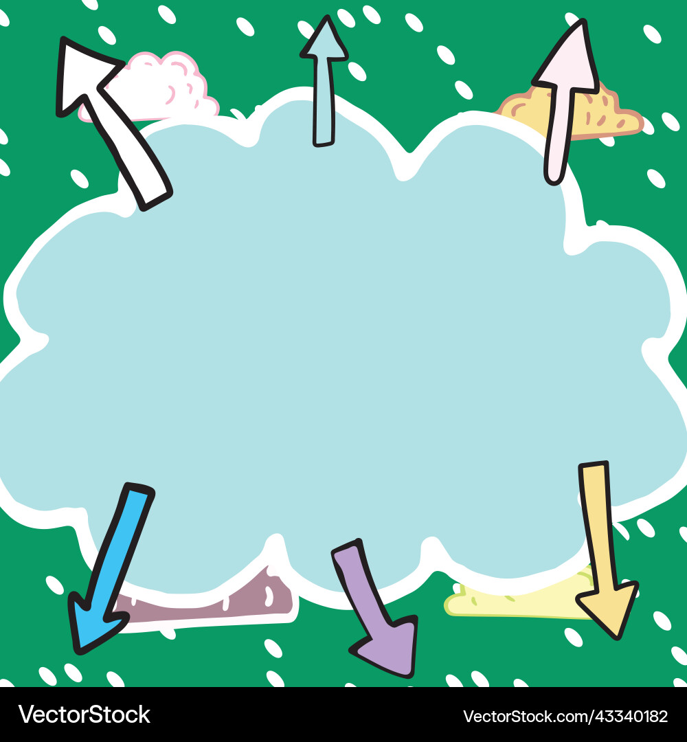 Important messages written in shape of cloud Important messages written in shape of cloud Vector Image