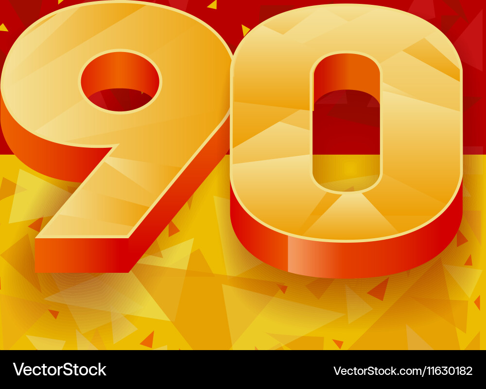 Pattern numbers for use in banner ads Vector Image