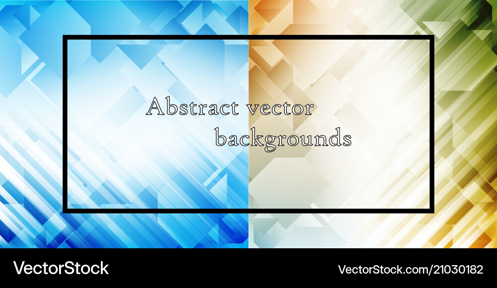 Set of abstract hexagon background technology vector image