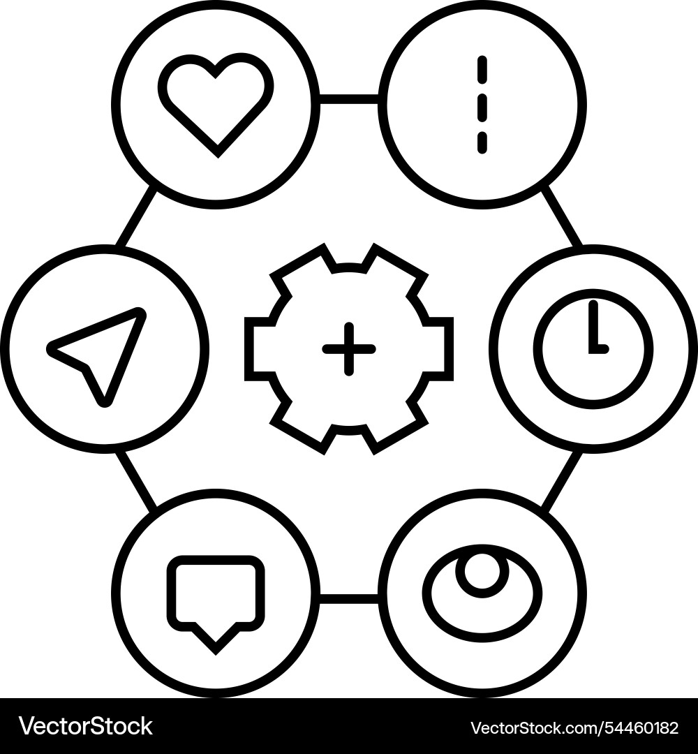 Usability ux ui design line icon Vector Image
