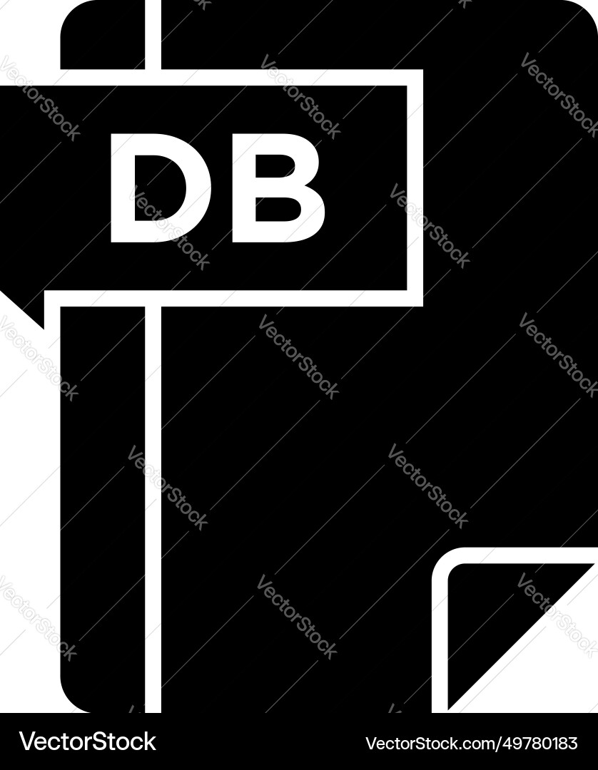 Db icon symbols pictograms design elements visual vector image