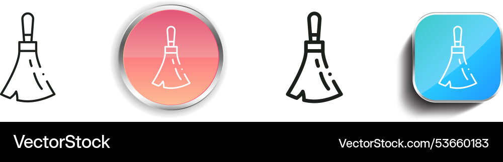 Dust icon thin linear regular and button style Vector Image